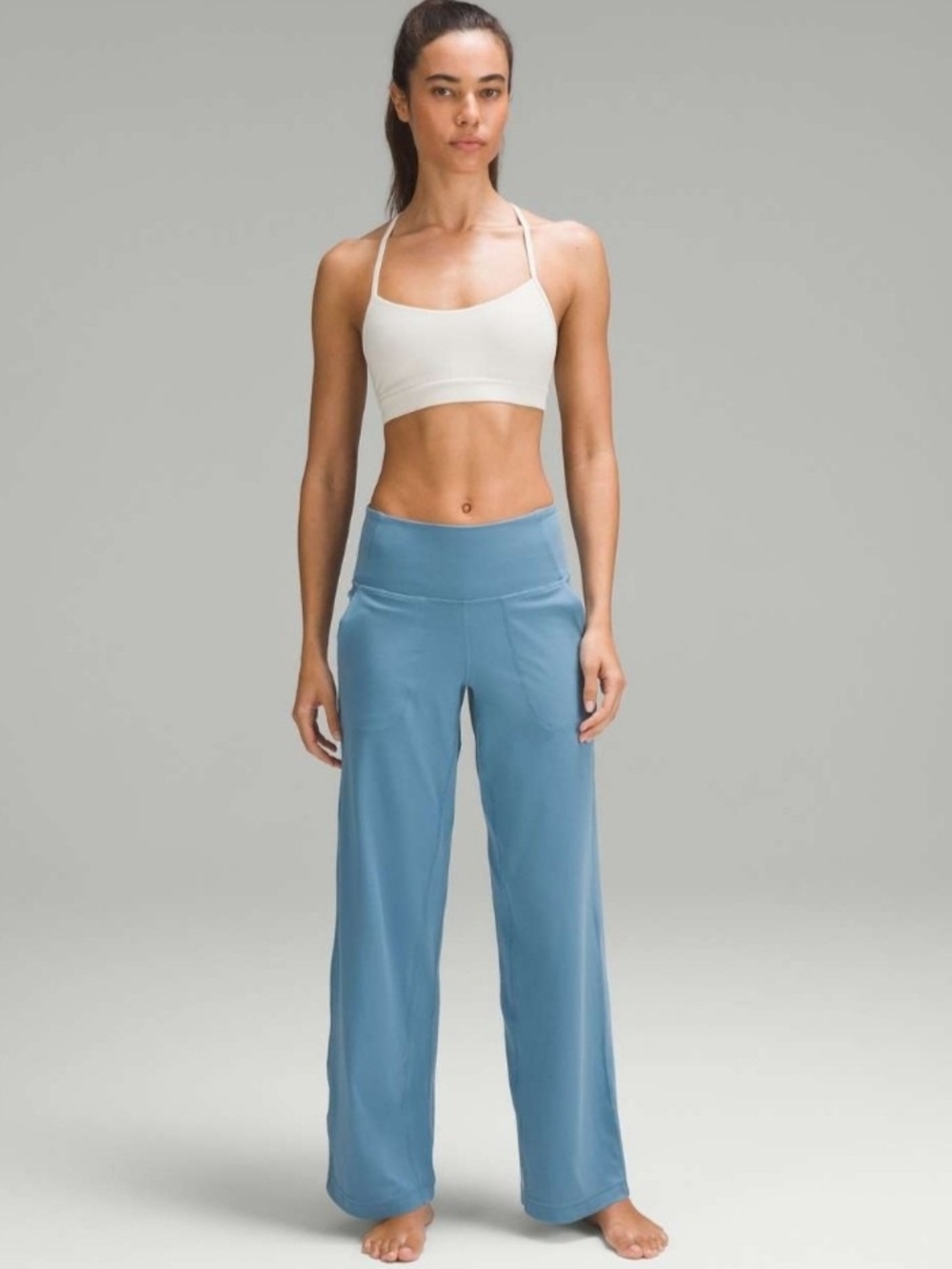 Lululemon Align High-Rise Wide-Leg Pant 31" Utility Blue size 6